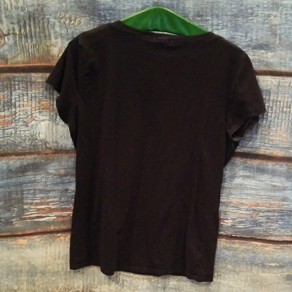 LOVE TO LOVE Brand 3X Black "Butterfly Cross" Tee! - Picture 5 of 5